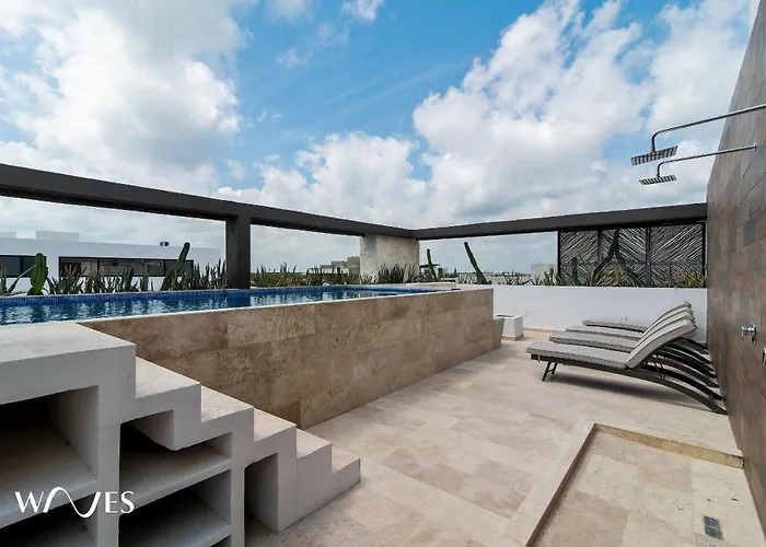 1 Rec. Aldea Zama con Increíble Rooftop Pool Casa de férias